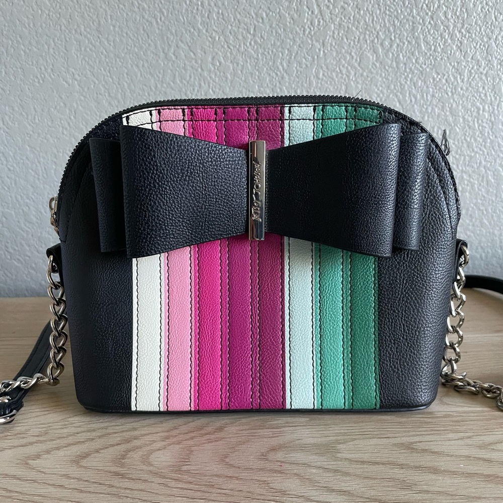 Like New Betsey Johnson Colorful Crossbody Purse